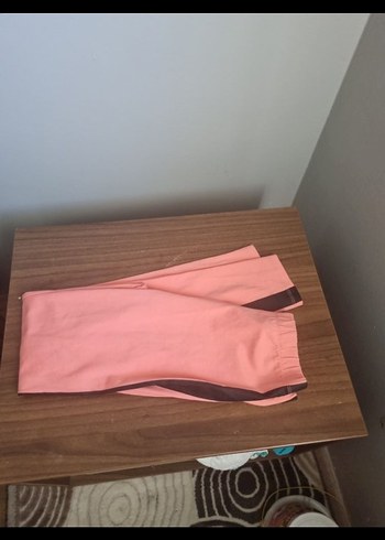 Pembe Baskılı Kız Taytı, Elastik Bel - Görsel 4