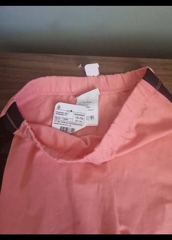 Pembe Baskılı Kız Taytı, Elastik Bel - Görsel 3