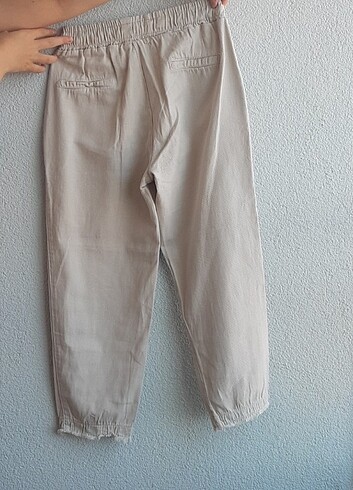 Krem yazlık pantolon