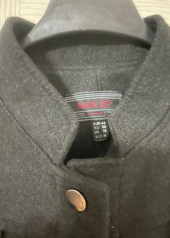 Düğmeli Gri kadın Midi Boy Kaban - Görsel 4