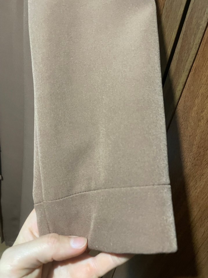 Düğmeli Bej Hamile Kabanı - Görsel 2