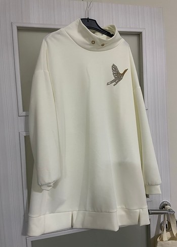 Düğmeli Beyaz Kadın Bluz - Görsel 5