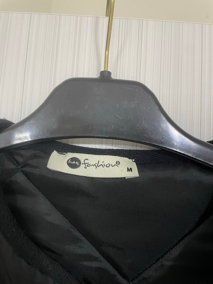 Kadın Siyah Uzun Fermuarlı Ceket - Görsel 2