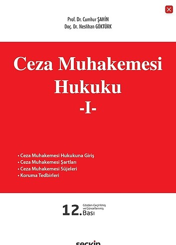 Ceza Muhakemesi Hukuku 1 Cumhur Şahin