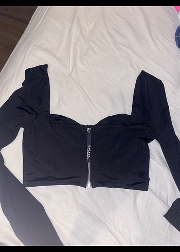 s Beden Fermuarlı Siyah Midi Spor Body Sagaza Madrid