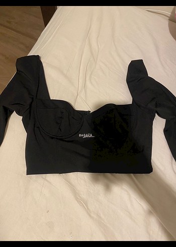 Zara Fermuarlı Siyah Midi Spor Body Sagaza Madrid