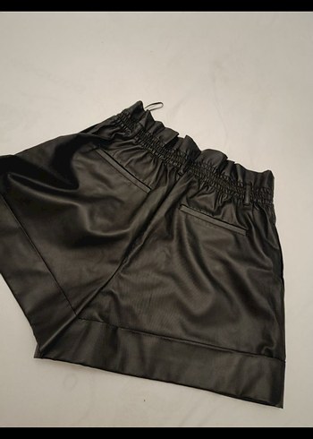 Zara deri şort - Görsel 4