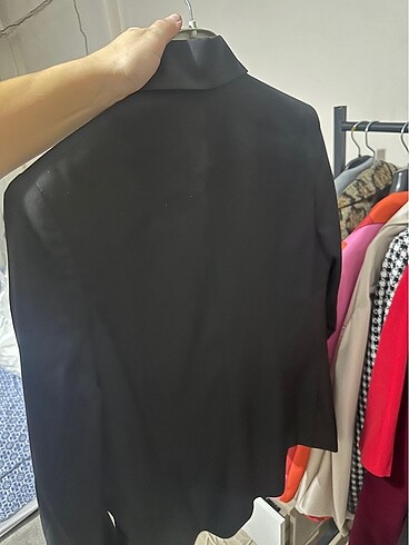 s Beden siyah Renk Siyah klasik blazer