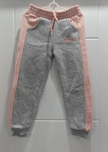 Gri Bağcıklı Kız Çocuk Eşofman Altı - Görsel 7