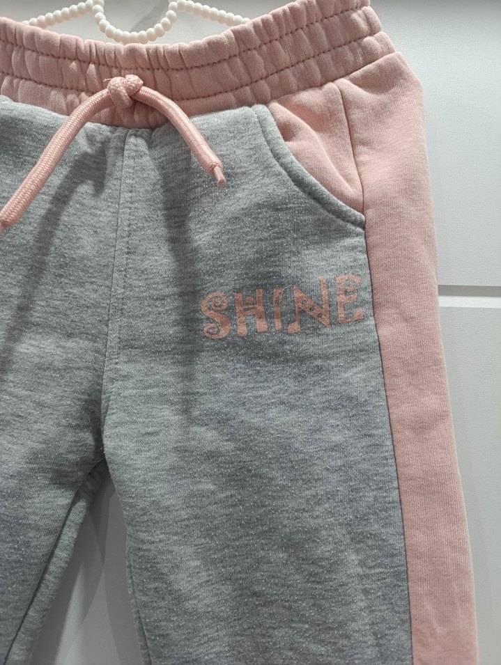 Gri Bağcıklı Kız Çocuk Eşofman Altı - Görsel 3