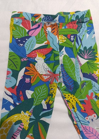 Çok Renkli Baskılı Kız Taytı - Görsel 3