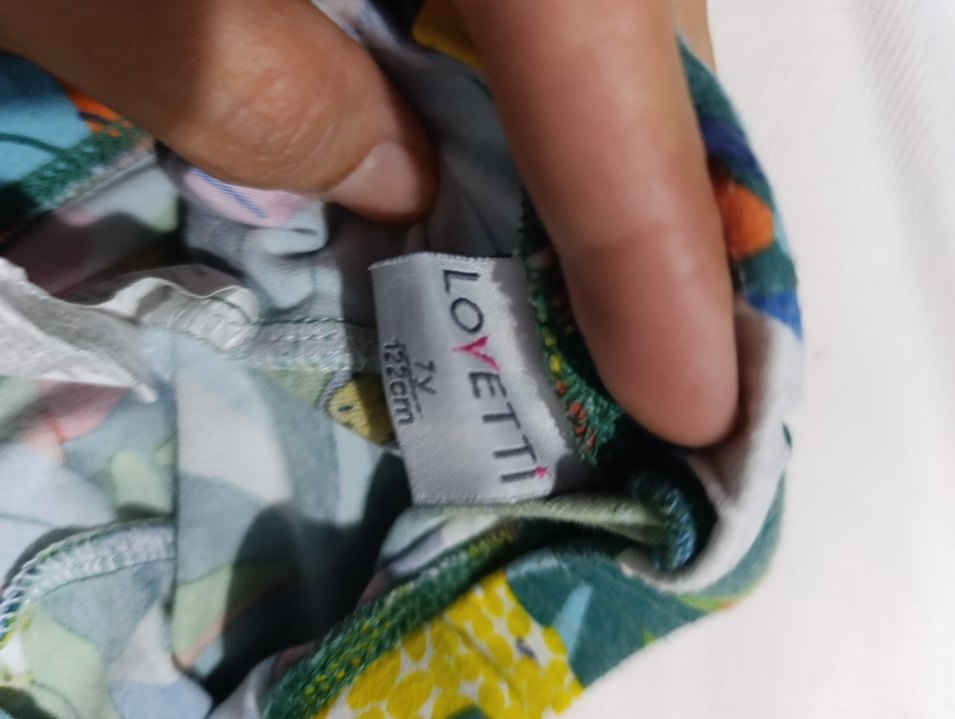 Çok Renkli Baskılı Kız Taytı - Görsel 4