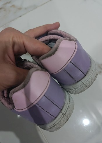 Kız Çocuk Mor Cırt Cırtlı Spor Ayakkabı - Görsel 3