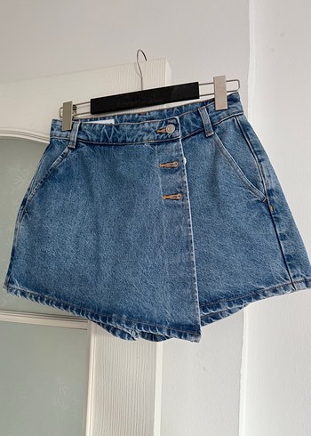 xs Beden ZARA ŞORTLU DENİM ETEK