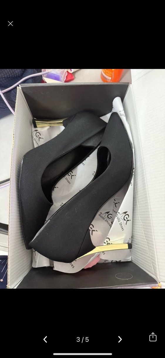 Siyah Stiletto Topuklu Kadın Ayakkabı - Görsel 3