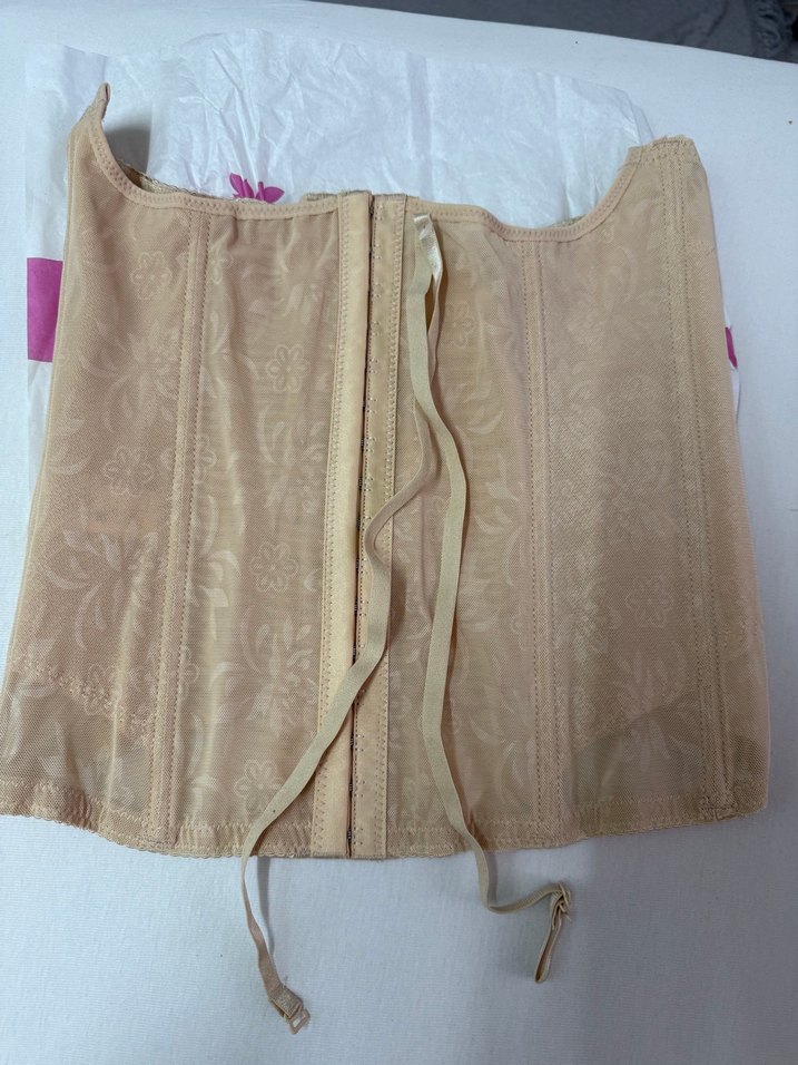 Toparlayıcı ve Dikleştirici bej bel korsesi - Görsel 4