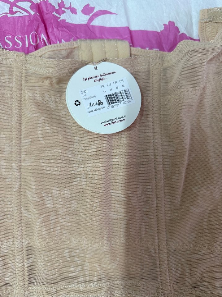 Toparlayıcı ve Dikleştirici bej bel korsesi - Görsel 3