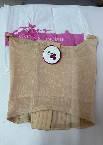 Toparlayıcı ve Dikleştirici Bej Bel Korsesi - Görsel 2