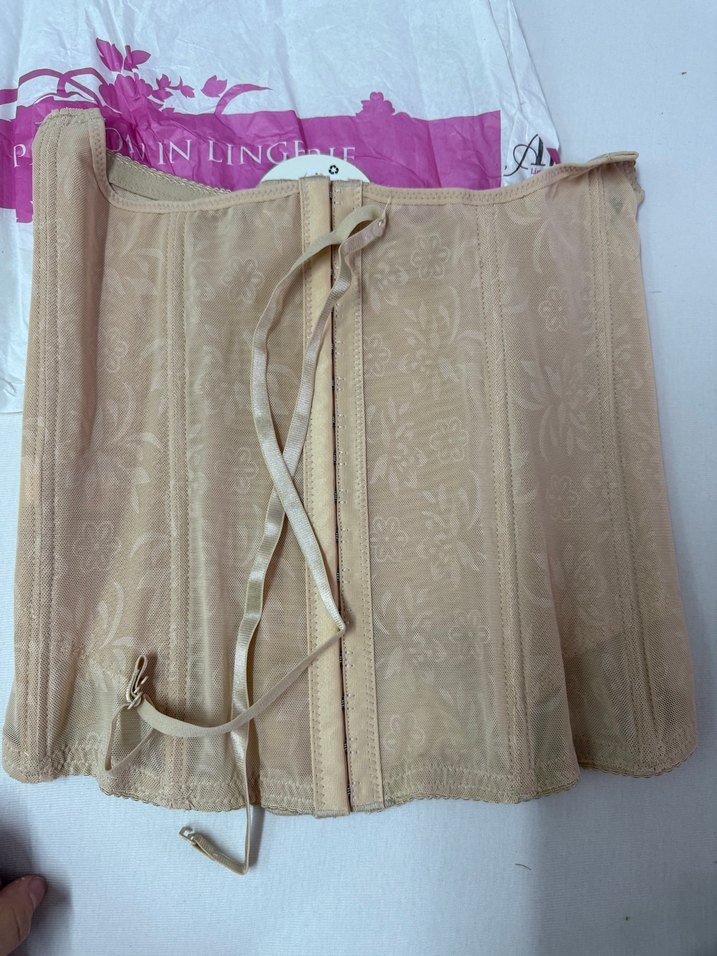 Toparlayıcı ve Dikleştirici Bej Bel Korsesi - Görsel 4