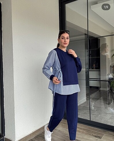 Oysho Gömlek Detaylı İkili Sweat Takım