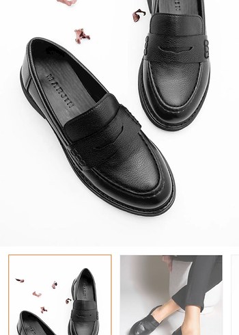 Siyah Minimalist Kadın Loafer
