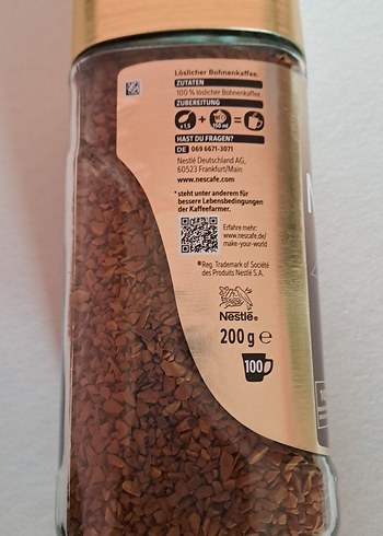 Beden altın Renk Nescafe Gold Orijinal 200gr
