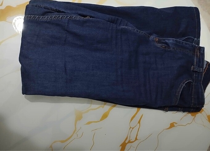 xl Beden İspanyol paça kot pantolon