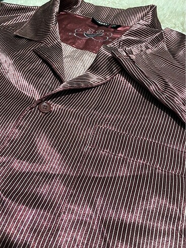 Oversize Unisex Vintage Saten Gömlek