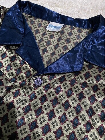 Oversize Unisex Vintage Saten Röpteşambır