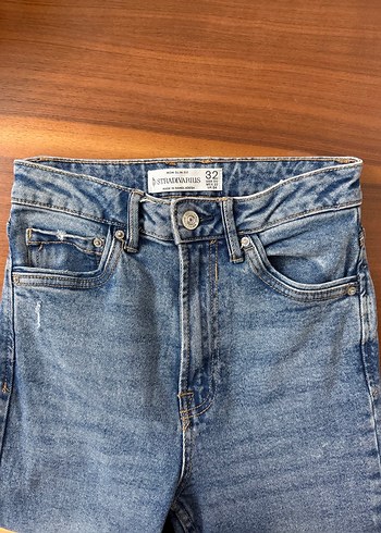 Stradivarius Mom Slim Fit Denim Pantolon - Görsel 2