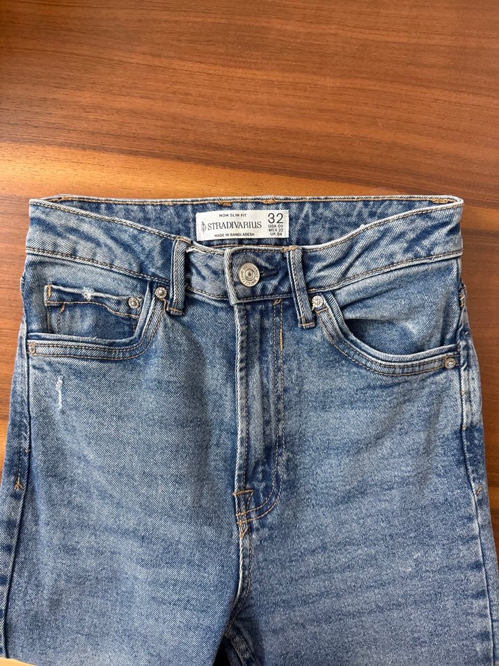 Stradivarius Mom Slim Fit Denim Pantolon - Görsel 2