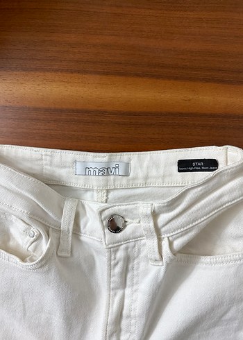 Mavi jeans Beyaz Denim Kadın Pantolon - Görsel 2