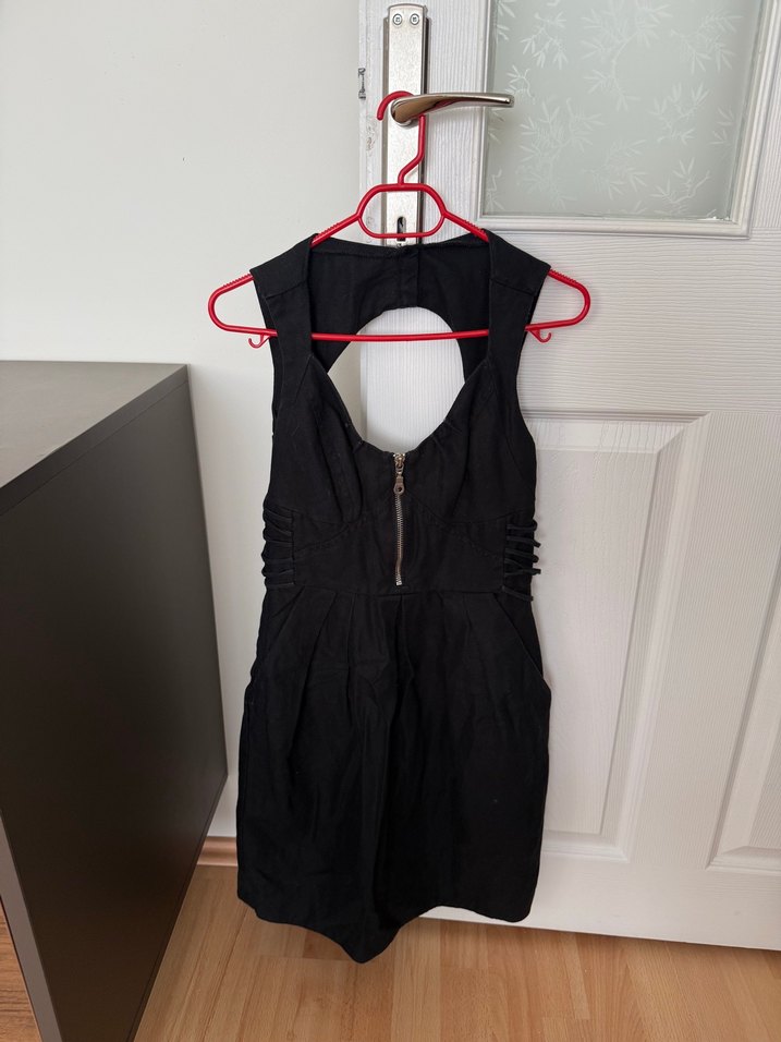 Siyah Mini Kadın elbise - Görsel 2