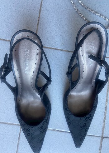 38 Beden siyah Renk Koyu Siyah Desenli Gotik Stiletto