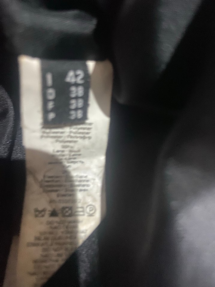 Stefanel Siyah Midi Kumaş  elbise - Görsel 3