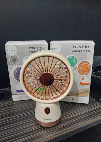 Batur Taşınabilir Mini Vantilatör Bej