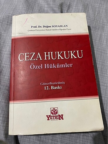 Ceza Hukuku Özel Hükümler