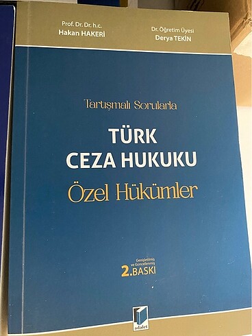 Ceza Hukuku Özel Hükümler Hakan Hakeri Derya Tekin