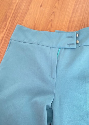 Turkuaz Kadın Kumaş Pantolon - Görsel 2