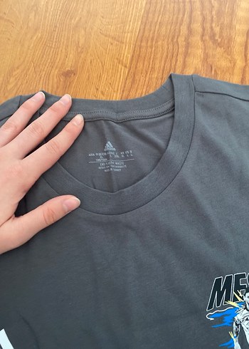 Gri Messi Baskılı Erkek Tişört - Görsel 3