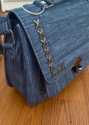 Mavi Kot Kadın Çanta - Görsel 2