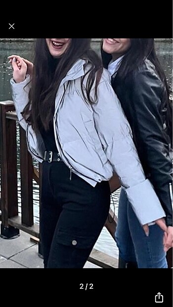 Gri reflektörlü mont - Görsel 2