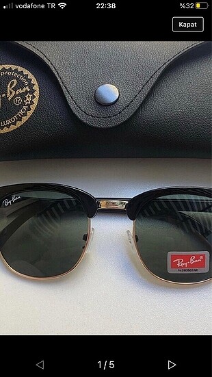  Beden Rayban clupmaster güneş gözlüğü