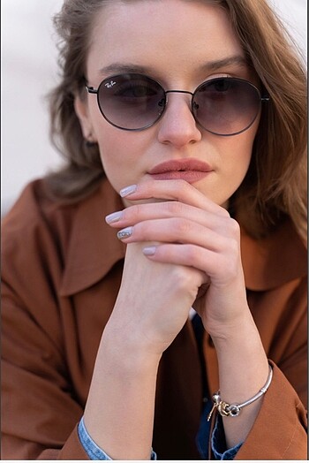 Rayban siyah round model güneş gözlüğü