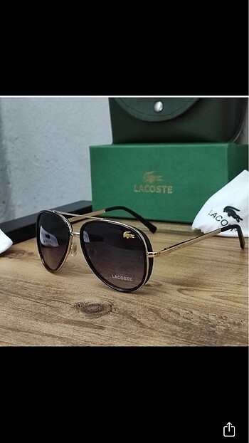 Lacoste siyah damla model güneş gözlüğü