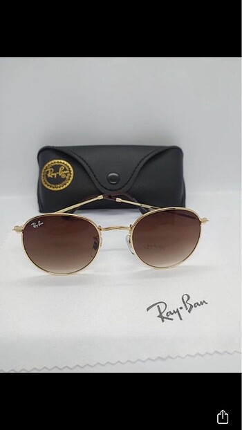 Rayban kahverengi round model güneş gözlüğü