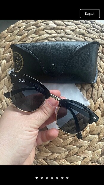 Rayban siyah parlak clupmaster