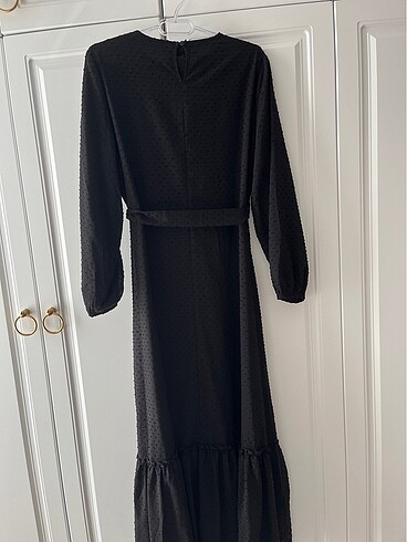 38 Beden siyah Renk LCW modest elbise