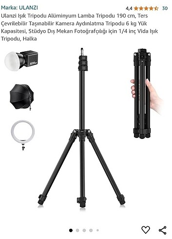 Ulanzi marka fotoğraf aksesuar tripod 