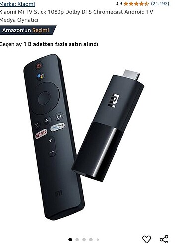 Xiaomi mi stick 1080p Android media player 